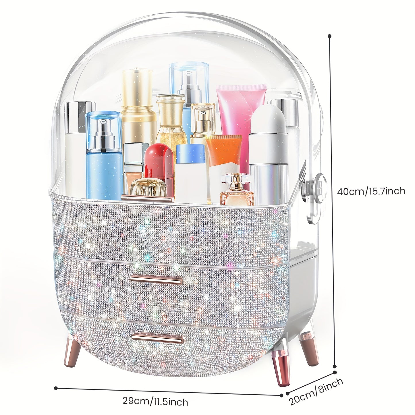 The Diamond Lux Vanity Organizer