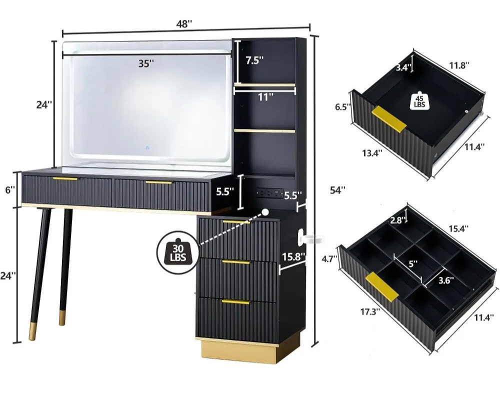 The Modern Radiance Vanity Desk