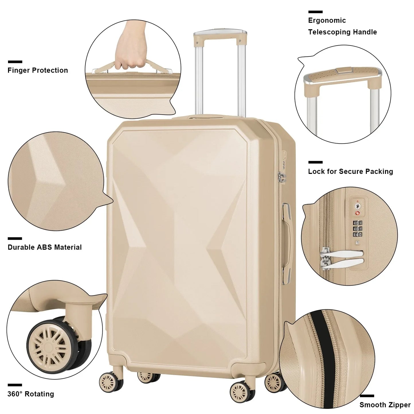 Mogul 5-Piece Power Pack: The Ultimate Hard Shell Luggage Set (Various Shades)