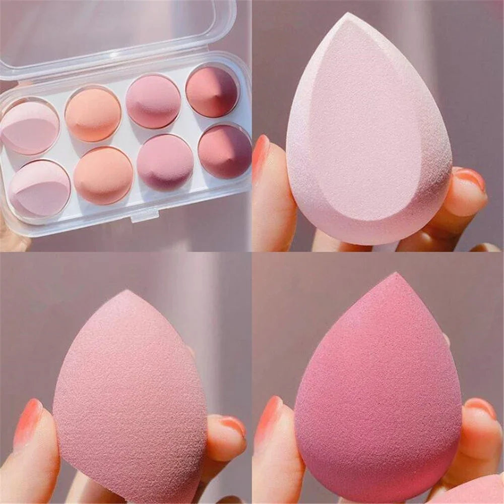 Mogul Essentials: 4/8-Piece Beauty Egg Makeup Sponges for a Flawless Finish