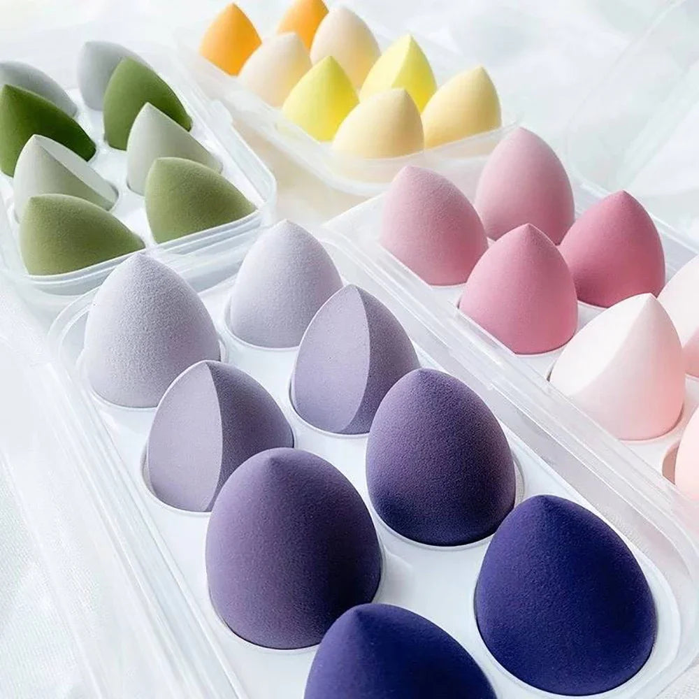 Mogul Essentials: 4/8-Piece Beauty Egg Makeup Sponges for a Flawless Finish