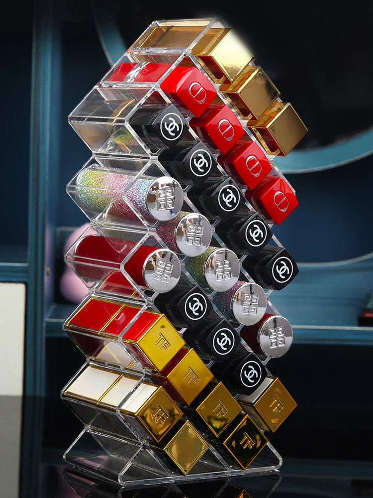 The Chic Acrylic Lipstick Organizer for Glamour Moguls