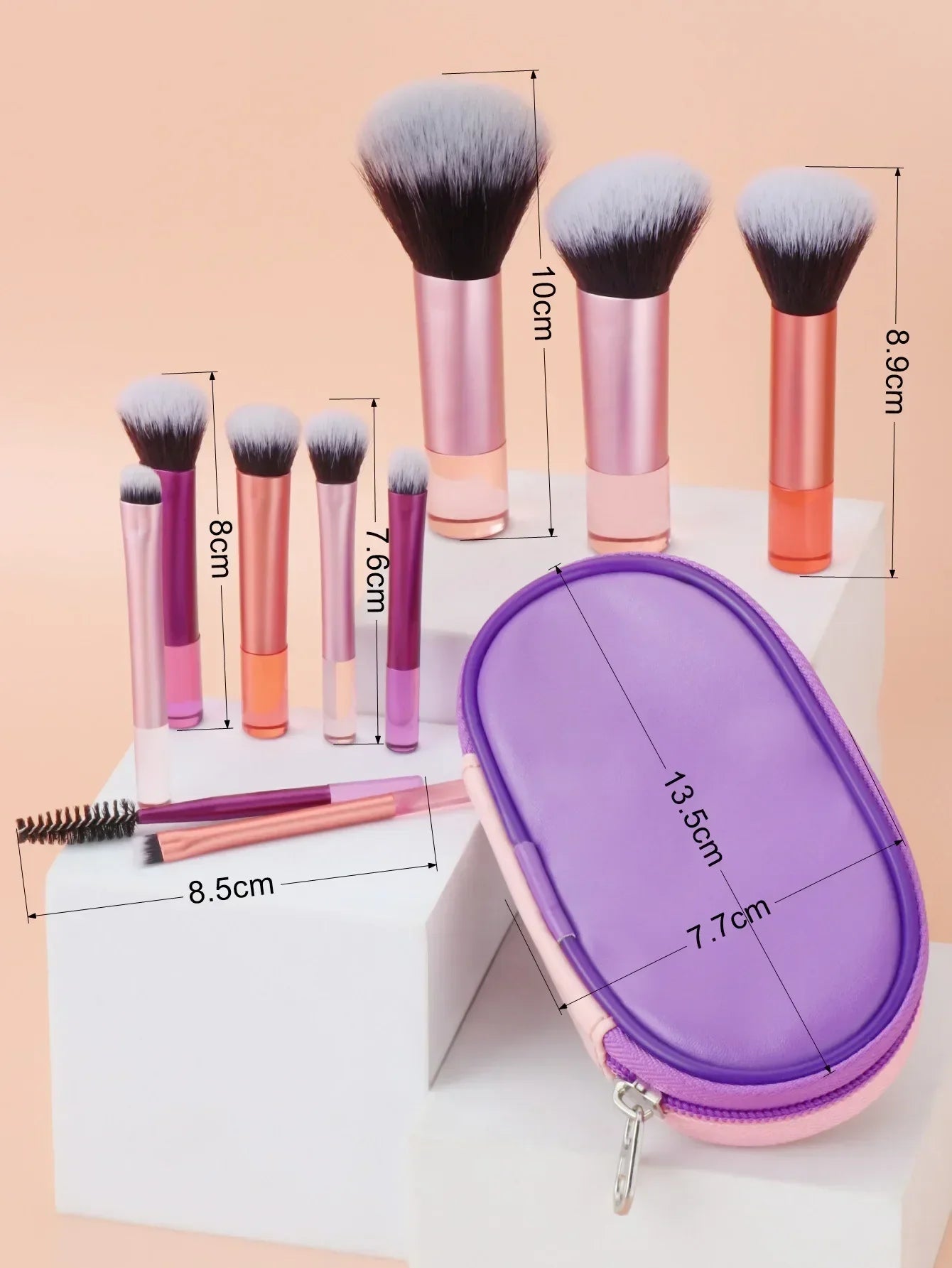 Mogul Mastery: Travel Size 10 Real Brush Set