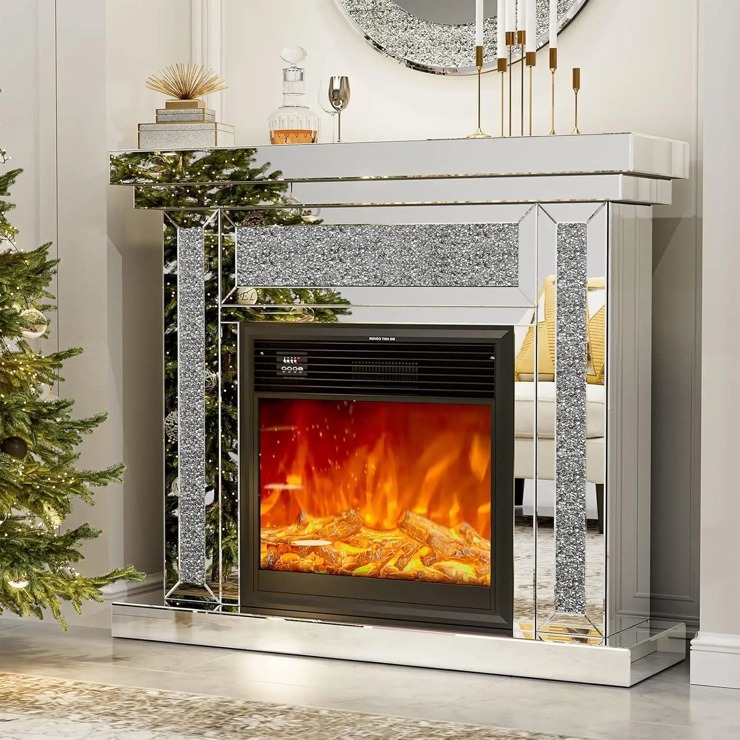 The Diamond Mirage Fireplace TV Stand