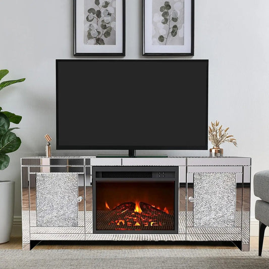 The Diamond Ember Haven Fireplace & TV Stand – 59 Inches