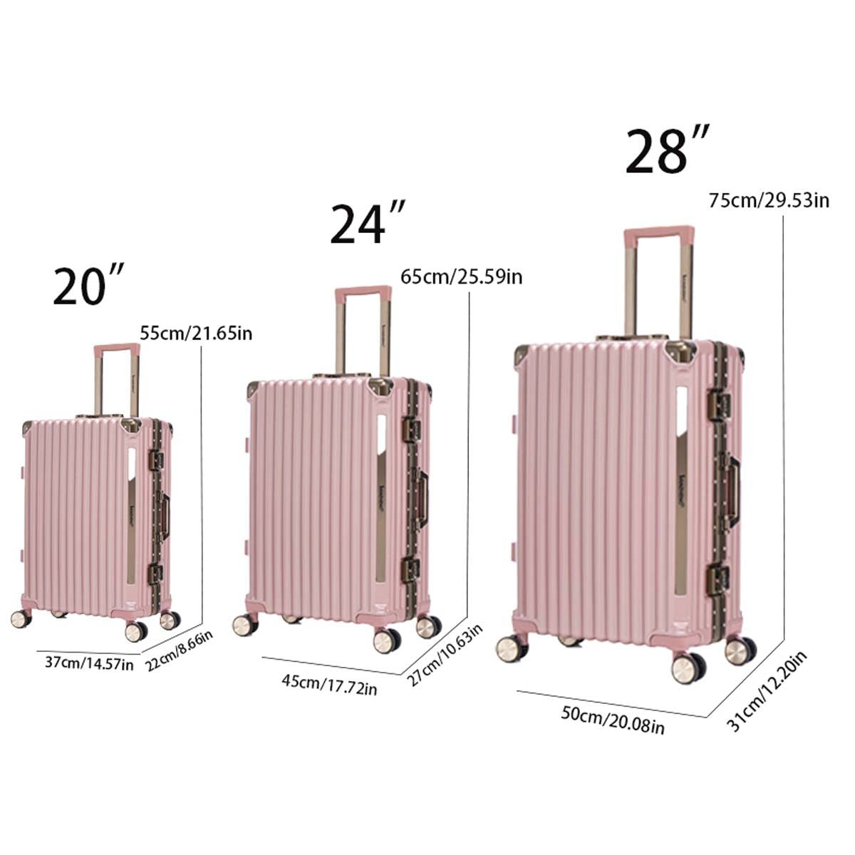 The Blush Horizon Travel Aluminum Ensemble