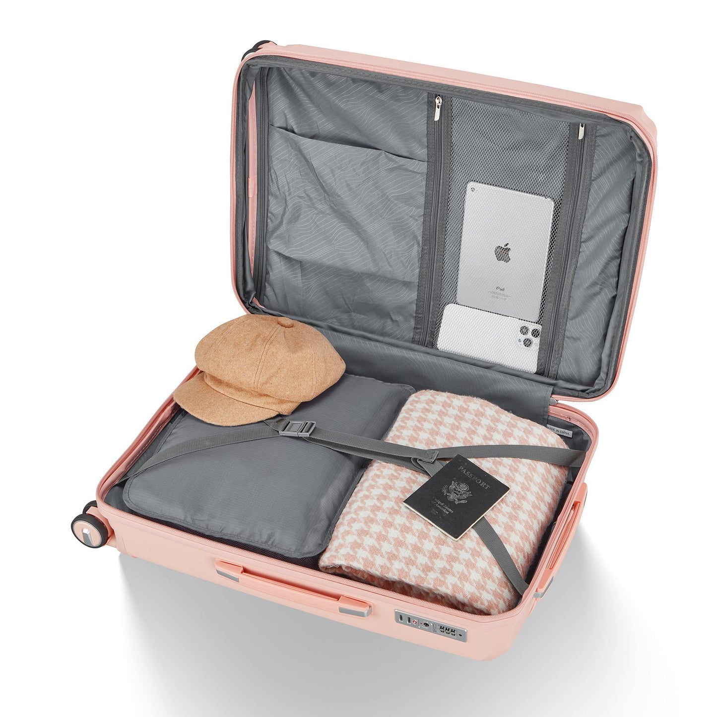 The Blush Luxe Travel 14'', 20'', 24'', and 28'' Luggage Collection