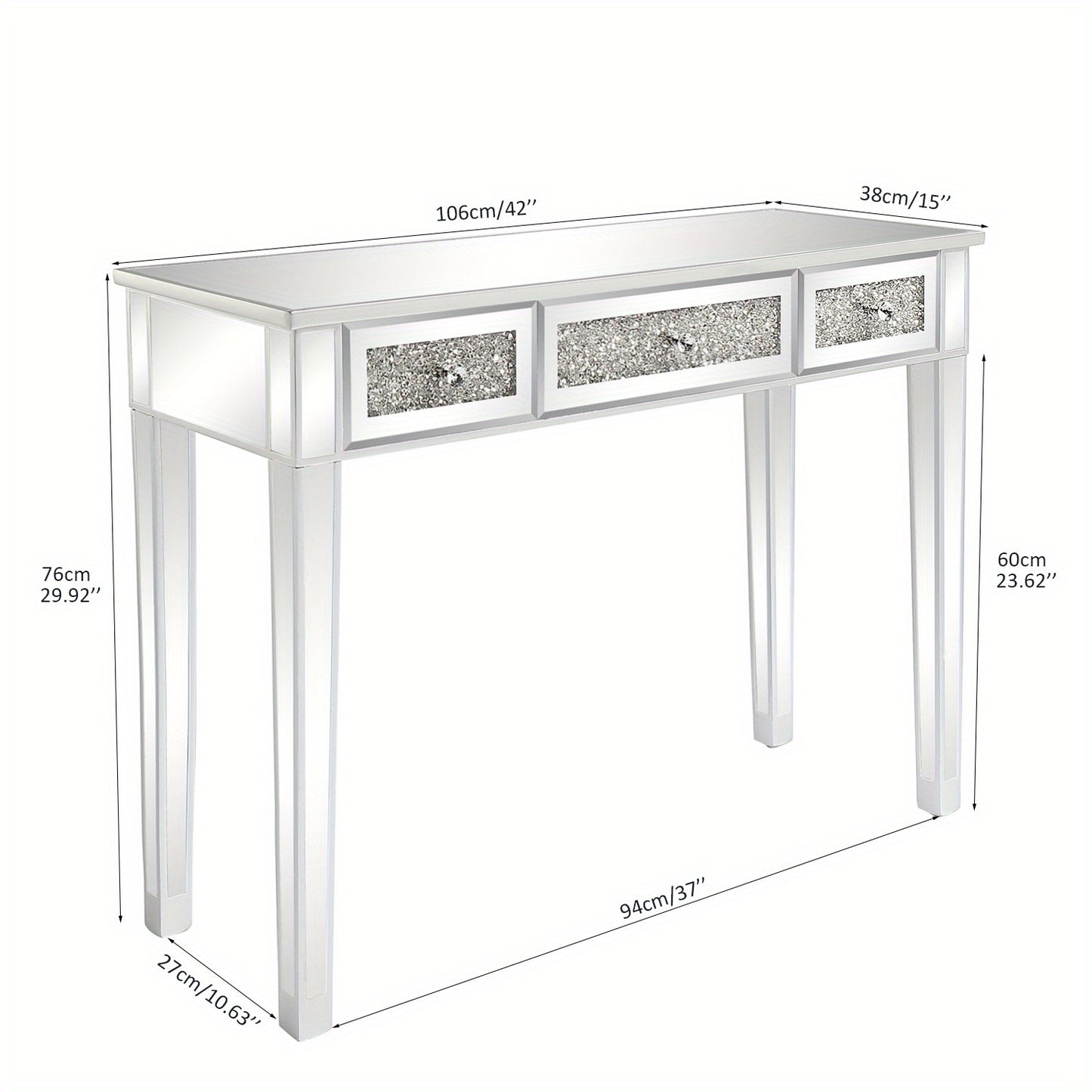 The Diamond Reflection Vanity Desk